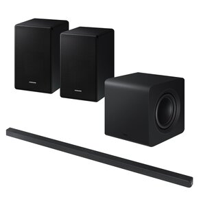 Soundbar SAMSUNG HW-S800D EN Czarny + Kolumny głośnikowe SAMSUNG SWA-9500S Czarny (2 szt.)