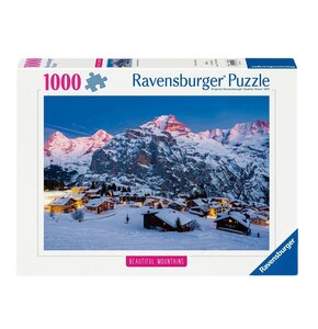 Puzzle RAVENSBURGER Beautiful Mountains Bernese Oberland Murren (1000 elementów)