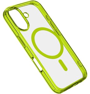 Etui CELLULARLINE Iconic Magsafe do Apple iPhone 16 Przezroczysto-zielony