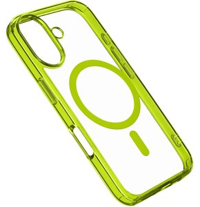 Etui CELLULARLINE Iconic Magsafe do Apple iPhone 16 Plus Przezroczysto-zielony