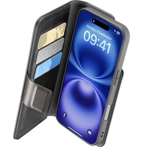 Etui CELLULARLINE Book Agenda do Apple iPhone 16 Czarny