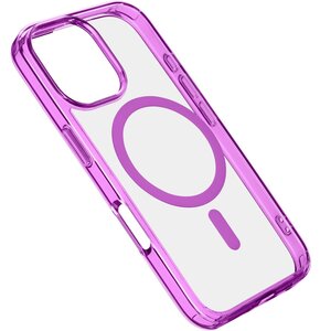 Etui CELLULARLINE Iconic Magsafe do Apple iPhone 16 Pro Przezroczysto-różowy