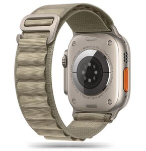 Pasek TECH-PROTECT Nylon Pro do Apple Watch 6/7/8/9/10/SE/Ultra 1/2 (44/45/46/49mm) Oliwkowy