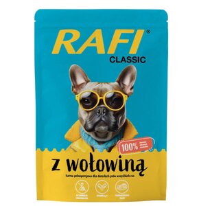 Karma dla psa RAFI Classic z wołowiną 400 g