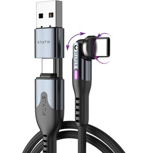 Kabel USB-C - USB-C STATIK PowerPivot Pro 1m Czarny
