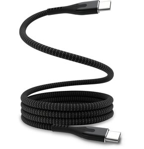 Kabel USB-C - USB-C STATIK MagStack Pro Zwijany magnetycznie 2m Czarny