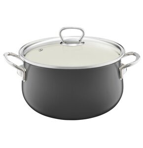 Garnek EMALIA OLKUSZ 35229 Szary 16 cm
