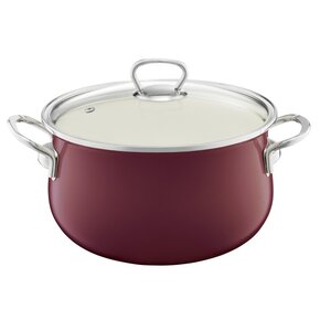 Garnek EMALIA OLKUSZ 35236 Bordowy 20 cm