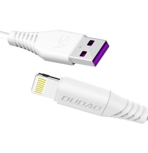 Kabel USB - Lightning DUDAO 1m 5A Biały