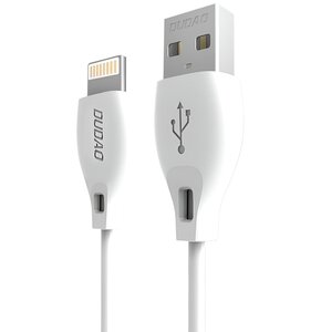 Kabel USB - Lightning DUDAO 1m 2.4A Biały