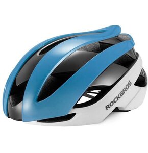 Kask rowerowy ROCKBROS 10110004004 Biało-niebieski Szosowy (rozmiar M)