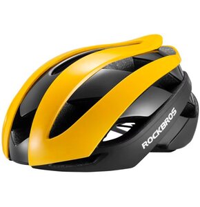 Kask rowerowy ROCKBROS 10110004006 Żółto-czarny Szosowy (rozmiar M)