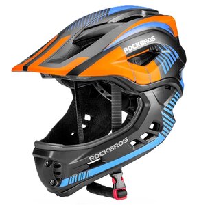Kask rowerowy ROCKBROS TT-32SOBL-S Czarno-pomarańczowy dla Dzieci (rozmiar S)