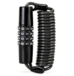 Zapięcie rowerowe ROCKBROS T610 Linka Czarny