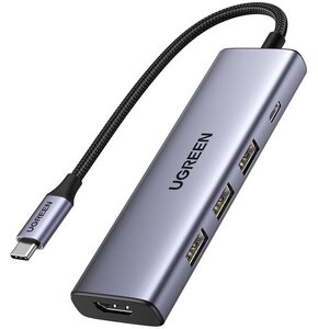 Hub UGREEN Revodok CM511 USB Typu C, Pasywny