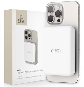 Powerbank TECH-PROTECT PB11 LifeMag MagSafe 10000 mAh 15W Biały