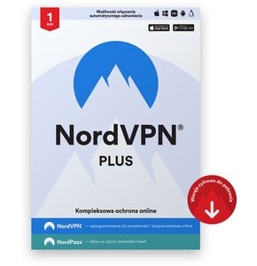 Oprogramowanie NordVPN Plus 10 URZĄDZEŃ 1 ROK Kod aktywacyjny