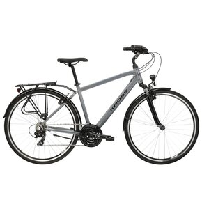 Rower trekkingowy KROSS Trans 1.0 M17 28 cali męski Szaro-czarny