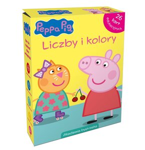 Karty edukacyjne OLESIEJUK Akademia Bystrzaka Świnka Peppa Liczby i kolory