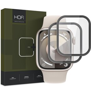 Szkło hybrydowe HOFI Hybrid Glass do Apple Watch 7/8/9 (41 mm) Czarny