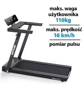 Bieżnia elektryczna KETTLER Sprinter 1.1 1287W 16 km/h