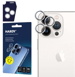 Szkło hartowane na obiektyw 3MK Hardy Lens Protection Pro do Apple iPhone 14 Pro/14 Pro Max Srebrny