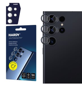 Szkło hartowane na obiektyw 3MK Hardy Lens Protection Pro do Samsung Galaxy S23 Ultra Czarny