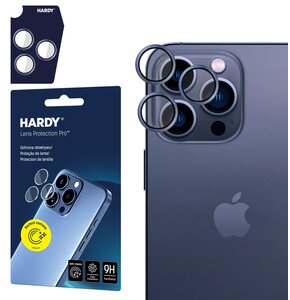 Szkło hartowane na obiektyw 3MK Hardy Lens Protection Pro do Apple iPhone 15 Pro Max Niebieski