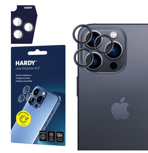 Szkło hartowane na obiektyw 3MK Hardy Lens Protection Pro do Apple iPhone 15 Pro Max Czarny