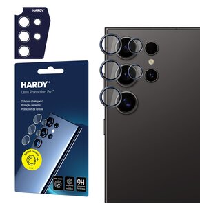 Szkło hartowane na obiektyw 3MK Hardy Lens Protection Pro do Samsung Galaxy S24 Ultra Czarny