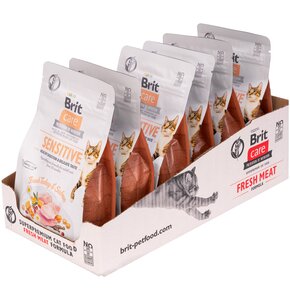 Karma dla kota BRIT CARE Sensitive Healthy Digestion & Delicate Taste Indyk i łosoś 6 x 400 g