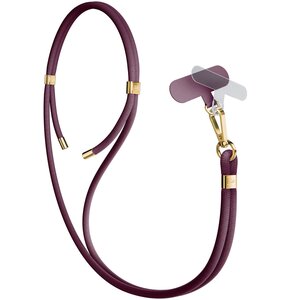 Smycz do telefonu 3MK EasyClip Elite Bordowy