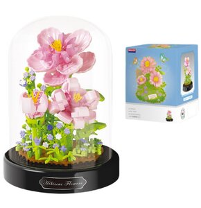 Klocki plastikowe QBI Peonie w kloszu 1081378