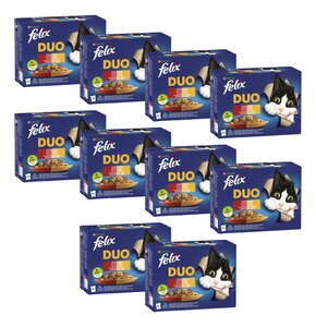 Karma dla kota FELIX Fantastic Duo Wiejskie Smaki w galaretce (120 x 85 g)