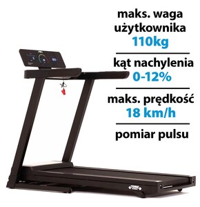 Bieżnia elektryczna YORK FITNESS HT5 1470W 18km/h