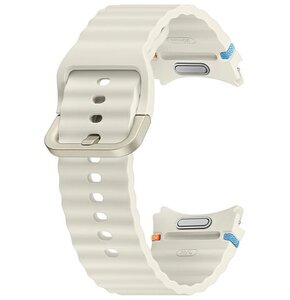 Pasek SAMSUNG Sport Band do Galaxy Watch 4/5/6/7 (20mm) Kremowy