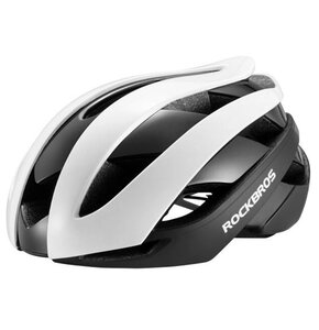 Kask rowerowy ROCKBROS 10110004001 Biało-czarny Szosowy (rozmiar L)