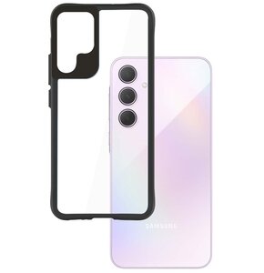 Etui 3MK Satin Armor Case+ do Samsung Galaxy A35 5G Przezroczysto-czarny