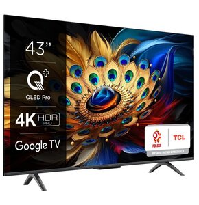 Telewizor TCL 43C69B 43" QLED 4K Google TV HDMI 2.1 Dolby Vision Dolby Atmos