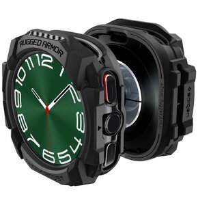 Etui SPIGEN Rugged Armor do Samsung Galaxy Watch Ultra 2024/2025 (47mm) Czarny