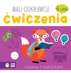 Książka z zadaniami Mali odkrywcy. Ćwiczenia 4-latka (miękka okładka)