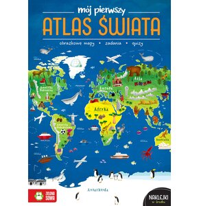 Książka z zadaniami Mój pierwszy atlas Świata (miękka okładka)