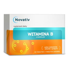 Kompleks witamin NOVATIV Witamina B (60 tabletek)