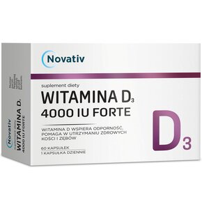 Witamina D3 NOVATIV 4000 IU Forte (60 kapsułek)