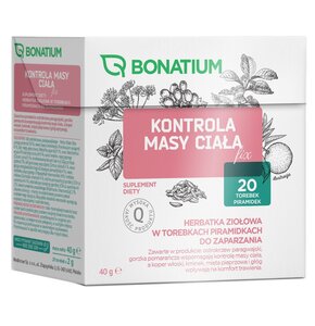 Herbata BONATIUM Kontrola masy ciała Fix (20 sztuk)