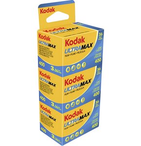 Klisza do aparatu KODAK 135 Ultramax 400 (3 x 36 zdjęć)