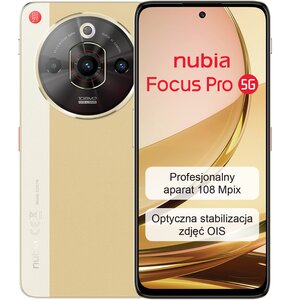 Smartfon NUBIA Focus Pro 5G 8/256GB 6.72" 120Hz Brązowy
