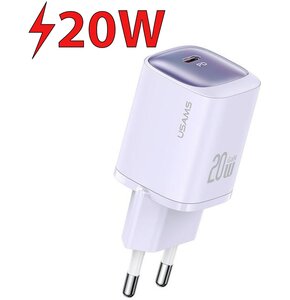 Ładowarka sieciowa USAMS CC248 20W Fioletowy