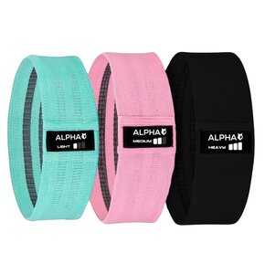 Zestaw gum do ćwiczeń ALPHA Hip Bands HMB-01