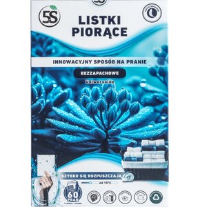 Chusteczki do prania 5S Bezzapachowe (60 sztuk)